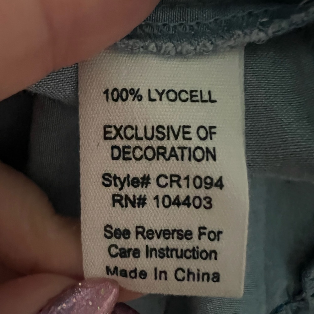 Chambray Peasant Top Boho Style Size Medium - image 6